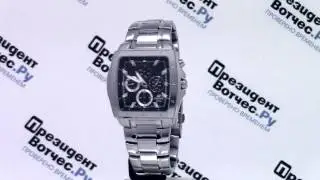 Часы Casio EDIFICE EF-329D-1A [EF-329D-1AVEF] - Круговой обзор от PresidentWatches.Ru