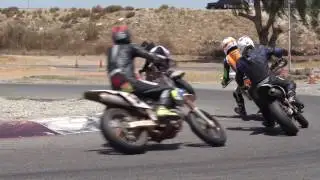 Learning The Art of Sliding at Supermoto School