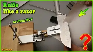 TOP knife sharpening up to $25 from AliExpress | Sharpener Sy Tools K10 - Sharpening a Santoku knife