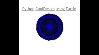 Python Cool Design using Turtle Library