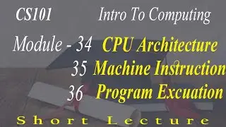 CS101 Lecture 34 35 36 | Short Lecture By VU Mentor