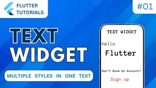 Flutter Text Widget : Boost Your Apps Design Skills 🌟📲 | Flutter Basic Tutorial | Flutter #01