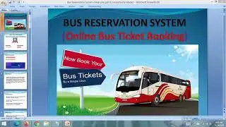 PPT  -  Online Bus Reservation System Project PPT  || PHP MYSQL