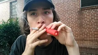 Smoking a Cigarette and a Vape at the Same Time to Ruin My Lungs