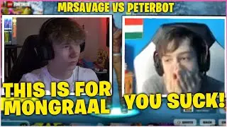 MRSavage EMBARASSED PETERBOT For The FIRST TIME In 1v1 WAGER! (Fortnite Moments)