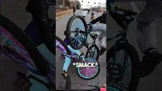 CRAZY CRASH AT BIKELIFE RIDEOUT👀 #bikelife #rideout #wheelie #crash