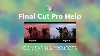 How to Compare Two Projects Side by Side in Final Cut Pro