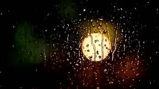 ФУТАЖ Капли дождя на стекле  - Footage Rain on the glass