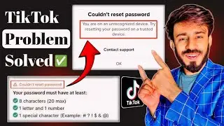 TikTok Couldn't reset password problem solve 2024- Tiktok 2 Step Verification Enter Password Problem