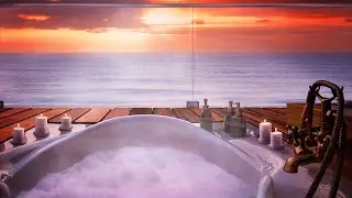 Ocean Waves Spa Ambience - ASMR Sleep Ambience - 8 Hours Waves Sounds for Deep Sleep