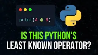 Pythons @ Operator: The Key to Better Readability in Matrix Operations