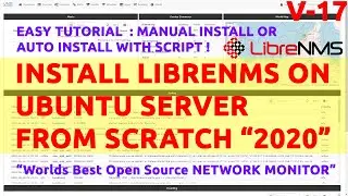 V17-How To Install Librenms (Worlds Best NMS) From Scratch On Ubuntu 18.04 Server-Ready LXC Attached