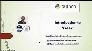 Introduction to Flask Micro WebFramework in Python