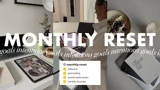 another late monthly reset 🥲 | June monthly reset routine | goal setting, planning + intentions