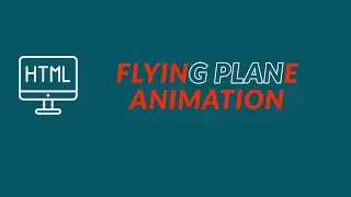 How to create a flying Airplane animation in css | create animation in css