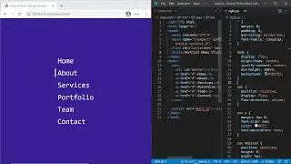 Vertical Animated Sliding Menu Indicator using HTML, CSS and JS