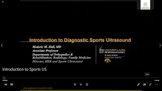 Introduction to Diagnostic Sports Ultrasound