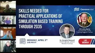 Skills Needed for Practical Applications of Simulation Based Training through 2035