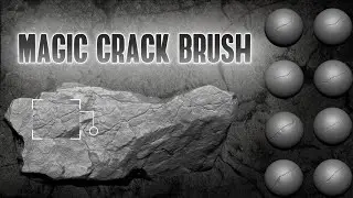 Magic Crack Brush For Zbrush 2021 New Feature