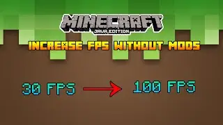 Minecraft Java- How To Increase FPS Without Optifine.