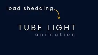 Tailwind CSS Animation Tutorial: Tube Light Animation using Tailwind CSS.