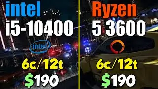 Ryzen 5 3600 vs. i5-10400 | Test in 8 Games