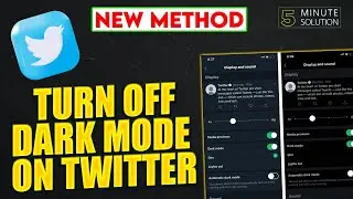 How to turn off Dark Mode on Twitter 2024