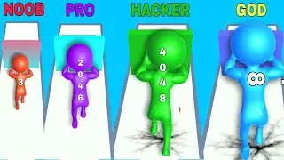 NOOB VS PRO VS HACKER VS GOD in Muscle Race Update(iOS version)