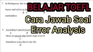 TAK BERTELE-TELE : Cara Jawab Soal TOEFL Written Expression (Part 5)