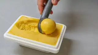 Sorbete de Mango y Maracuyá /  Mango and Passion Fruit Sorbet