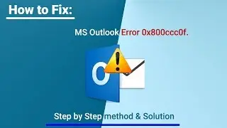 Fix Outlook Error 0x800ccc0f 