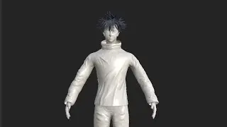 Modelling Megumi Fushiguro in Blender Part 15( texturing in substance painter)