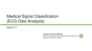 張中齊 || ECG Data Analysis || 2024/1/17 ||