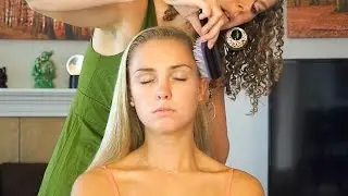 ☺ Relaxing Hair Brushing & Scalp Massage Sounds Stress Relief - Whisper 3D Binaural ASMR Ear to Ear☺