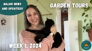 Updates, giveaways, and a livestream! | Garden Tour WEEK 1, 2024