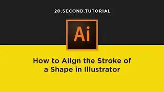 Change the stroke alignment in Illustrator | Adobe Illustrator Tutorial #3