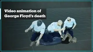 Video animation shows wide angle of George Floyd’s death