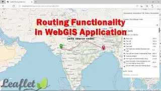 Routing functionality in WebGIS using Leaflet