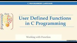 User Defined Function [Part-1]