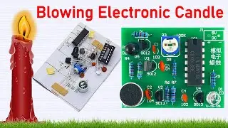 DIY Kit Module Analog Electronic Candle Lights + Blowing Control Simulation Suite Trousse Timer