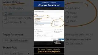 #Tableau - Change Parameter Action #tableaututorial #tableautraining #tableautips