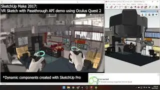 VR Sketch with Passthrough API demo on the Oculus Quest 2