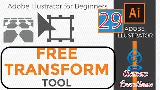 How to use the Free Transform Tool in Adobe Illustrator CC 2020 | Learn Graphics | @AanavCreations