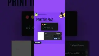 Javascript, Print The Page 