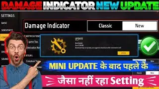 Free fire damage indicator setting new mini update | damage indicator setting new change free fire