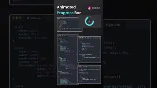 Animated Circular Progress Bar Using HTML, CSS & JS | 