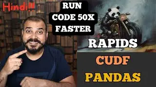 Run Pandas Library 50x Time Faster on Google Colab Using Rapids cuDF - Krish Naik Hindi