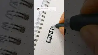 Computer writing style.  #calligraphy #satisfying #viral #handwriting #shorts