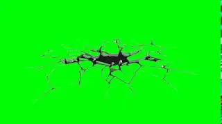 CRACK GROUND GREEN SCREEN