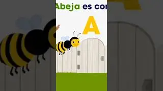 La letra A de ABEJA 🐝 